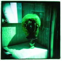 looking at things | abandoned. Camera: Holga 120. Film: Kodak E100VS. Cross Processed.