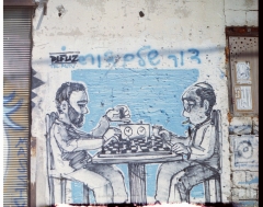 Street Art Tel Aviv, Kiev 88, Kodak Portra