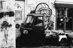 Street Art Tel Aviv, Nikon FE, Kodak Tri-X 400 @ 3200, Rodinal