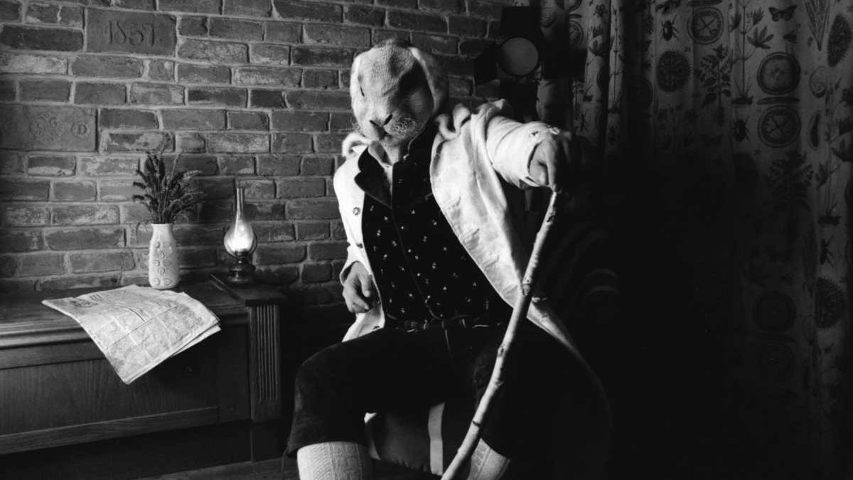 Personality goes a long way: White Rabbit. Nikon F100, Rollei IR400, Rodinal.