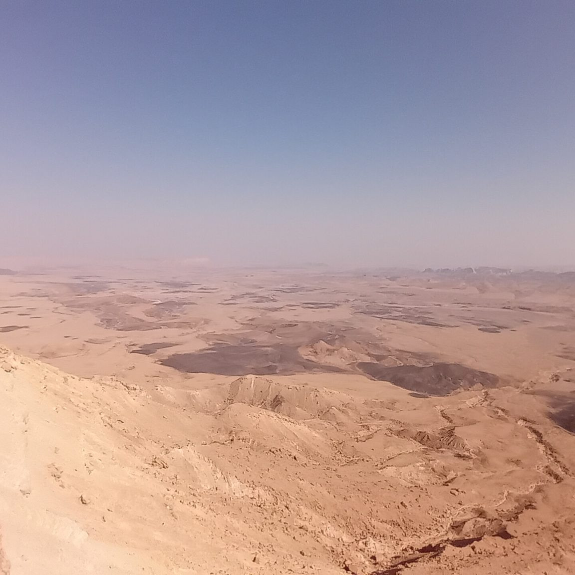 Mitzpe Ramon Crater in the israelian Negev desert